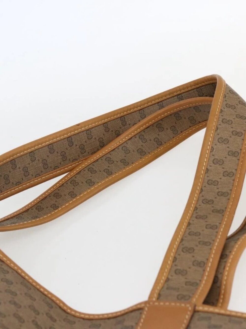 GUCCI Micro GG Supreme Tote Bag PVC Beige Gold 002 39 0054 Auth ep13221 - Picture 8 of 14